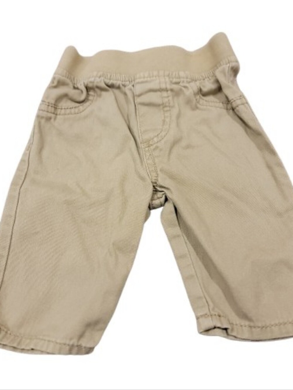 Circo Pull On Khaki Pants Infant Boys Size 3M Tan Beige‎ Elastic Jogger Bottoms